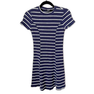 Forever 21 Women's Ribbed Short Sleeve Mini Bodycon Skater Dress Size M
